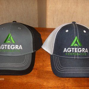 Ategra Cooperatives Caps Lot of 2 Adjustable